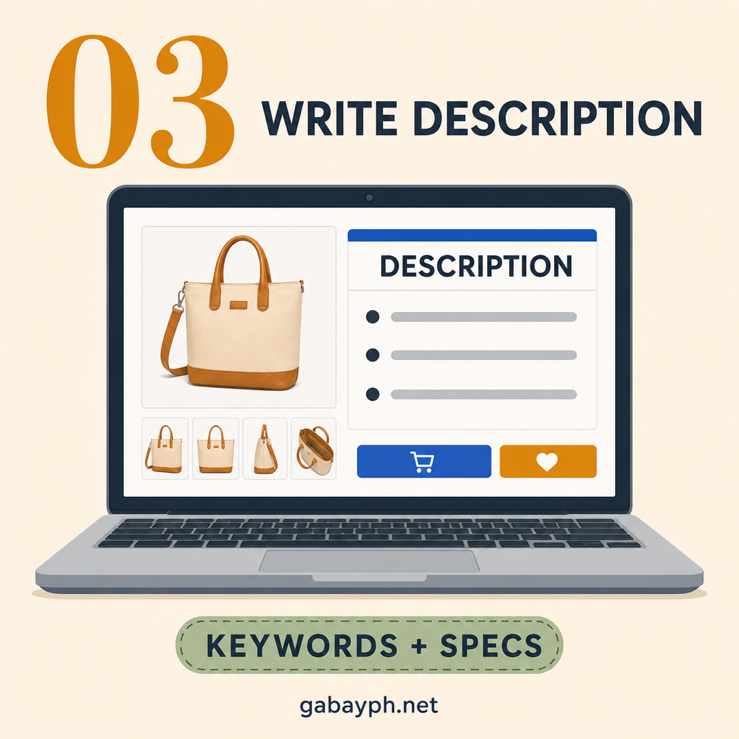 Fact 3: Write descriptions with keywords + specs