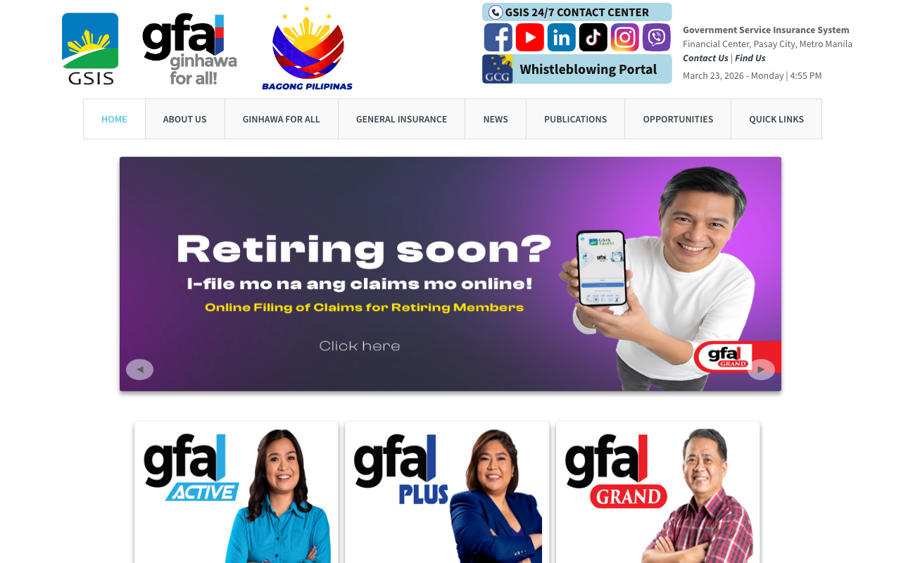 GSIS website